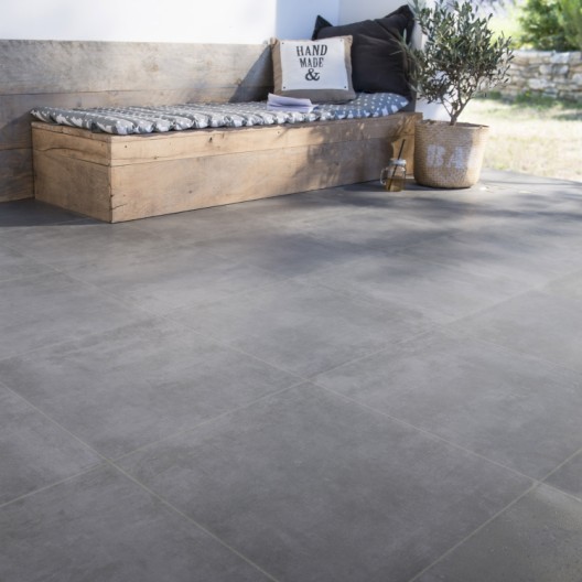 Carrelage valence anthracite