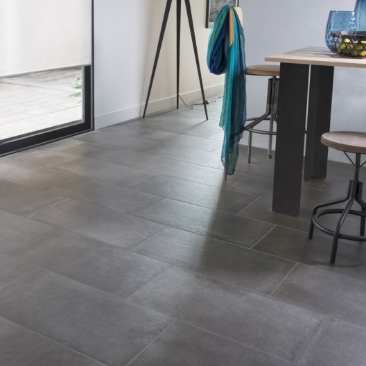 Carrelage hexagonal anthracite