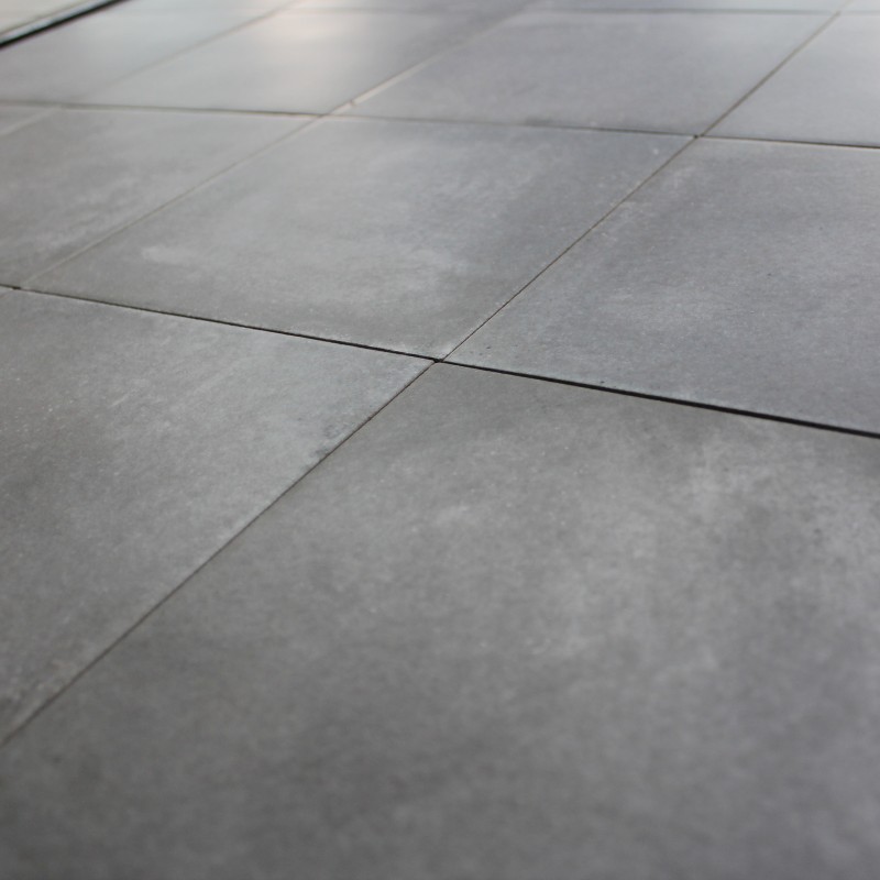 Carrelage ciment anthracite