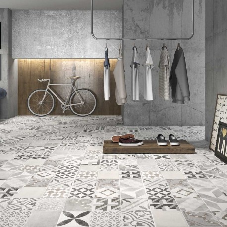 Carrelage carreaux de ciment mural