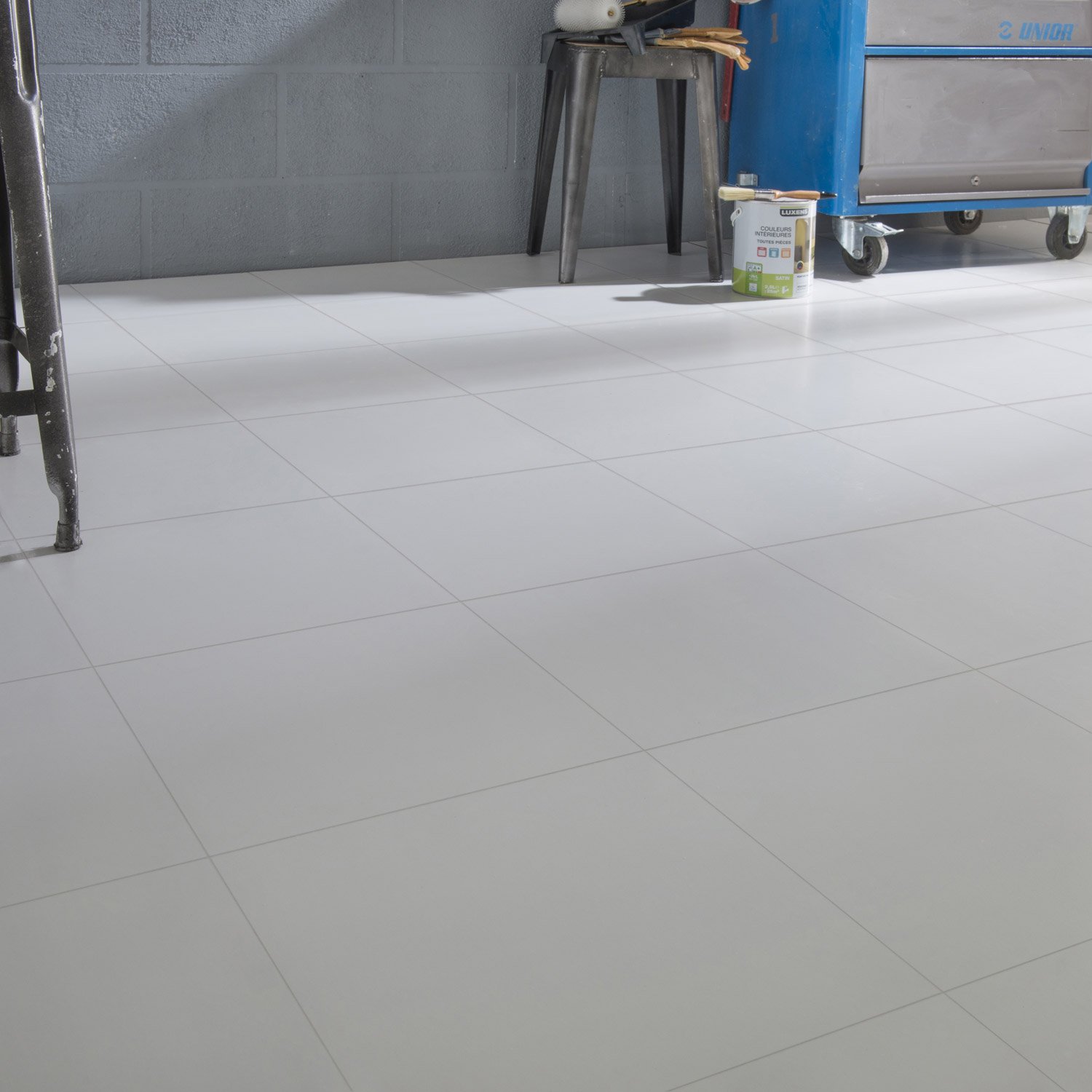 Carrelage blanc brillant 33x33