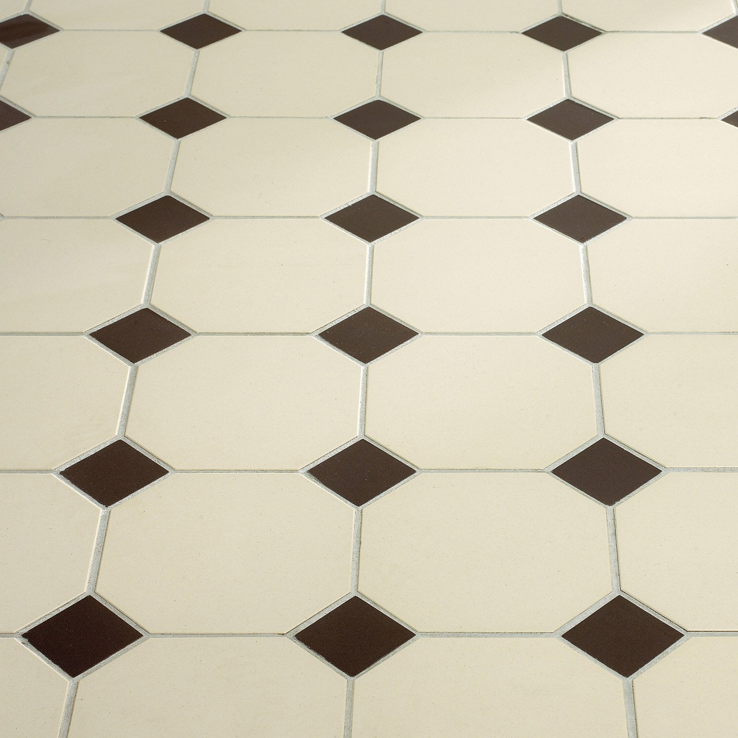 Carrelage noir et blanc