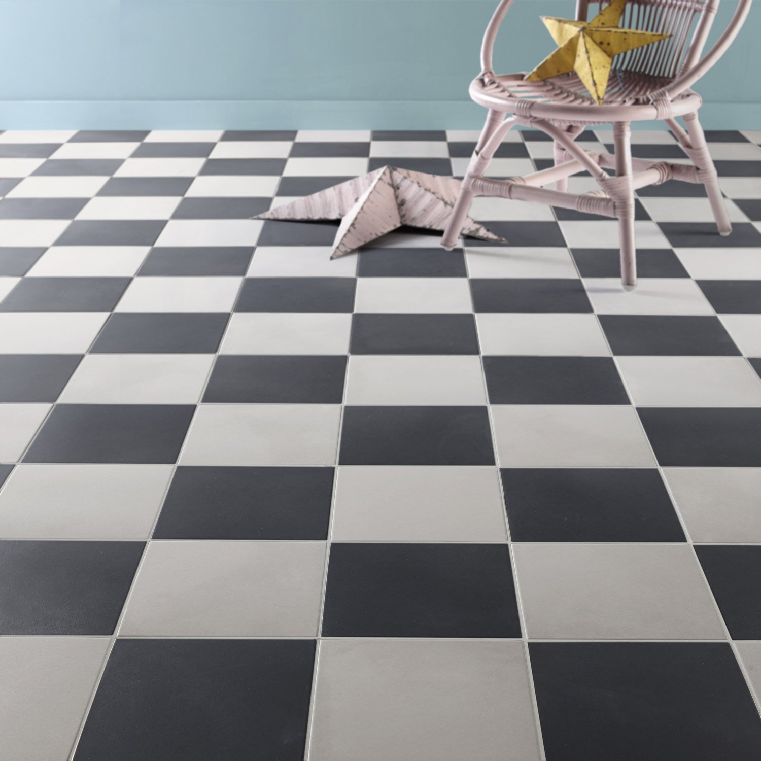 Carrelage ancien uni