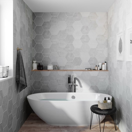 Carrelage hexagonal leroy