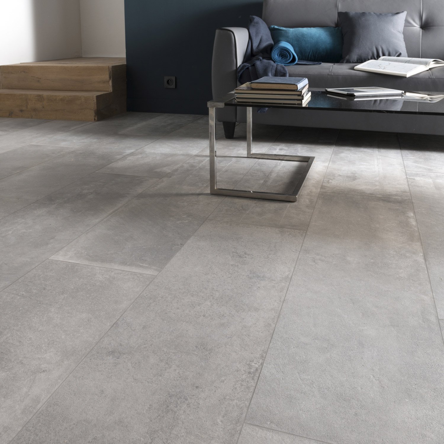 Carrelage gris 40 x 80