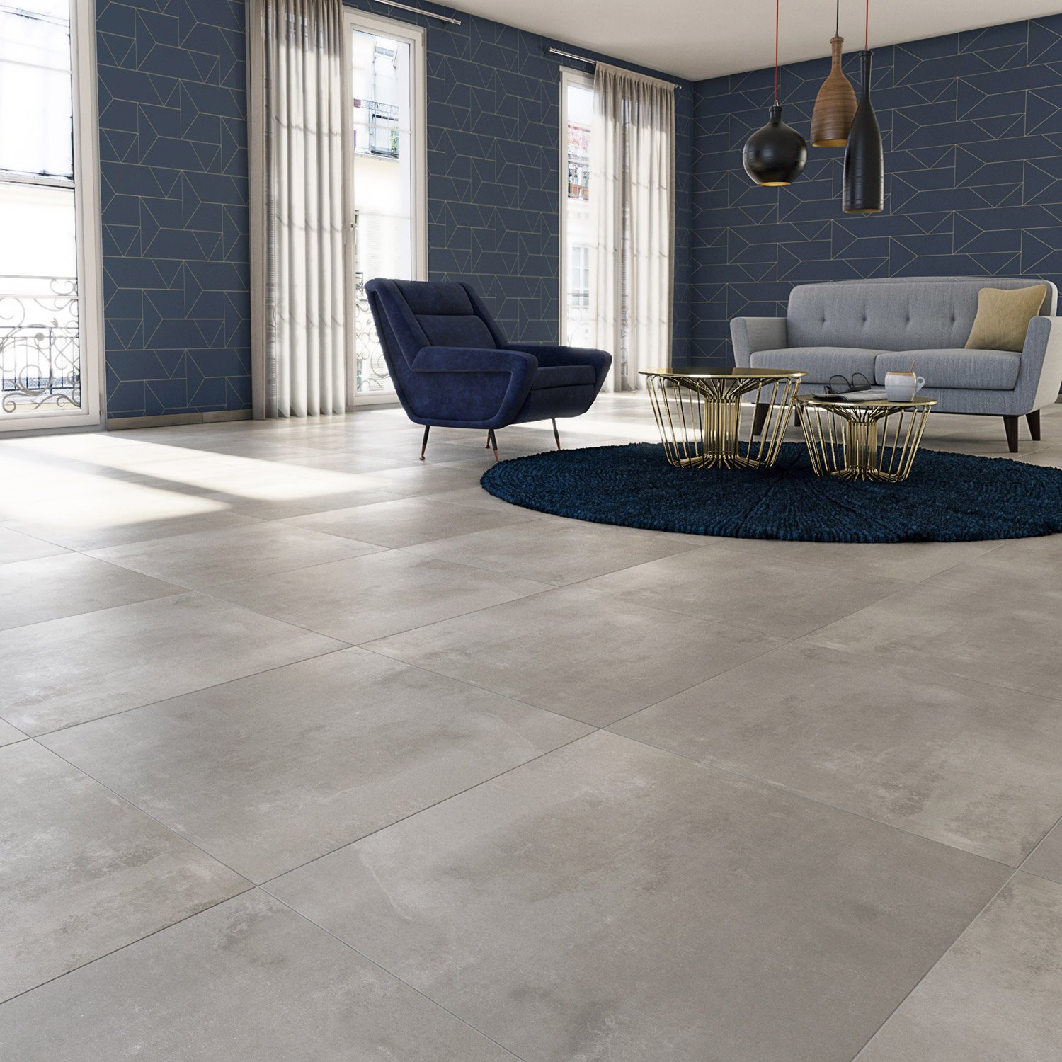 Carrelage clair