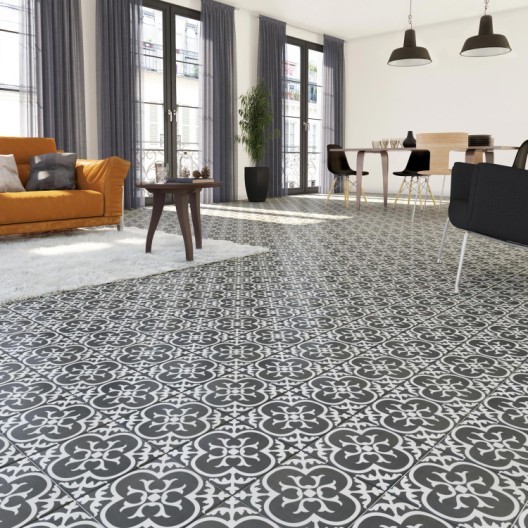Carrelage blanc pailleté