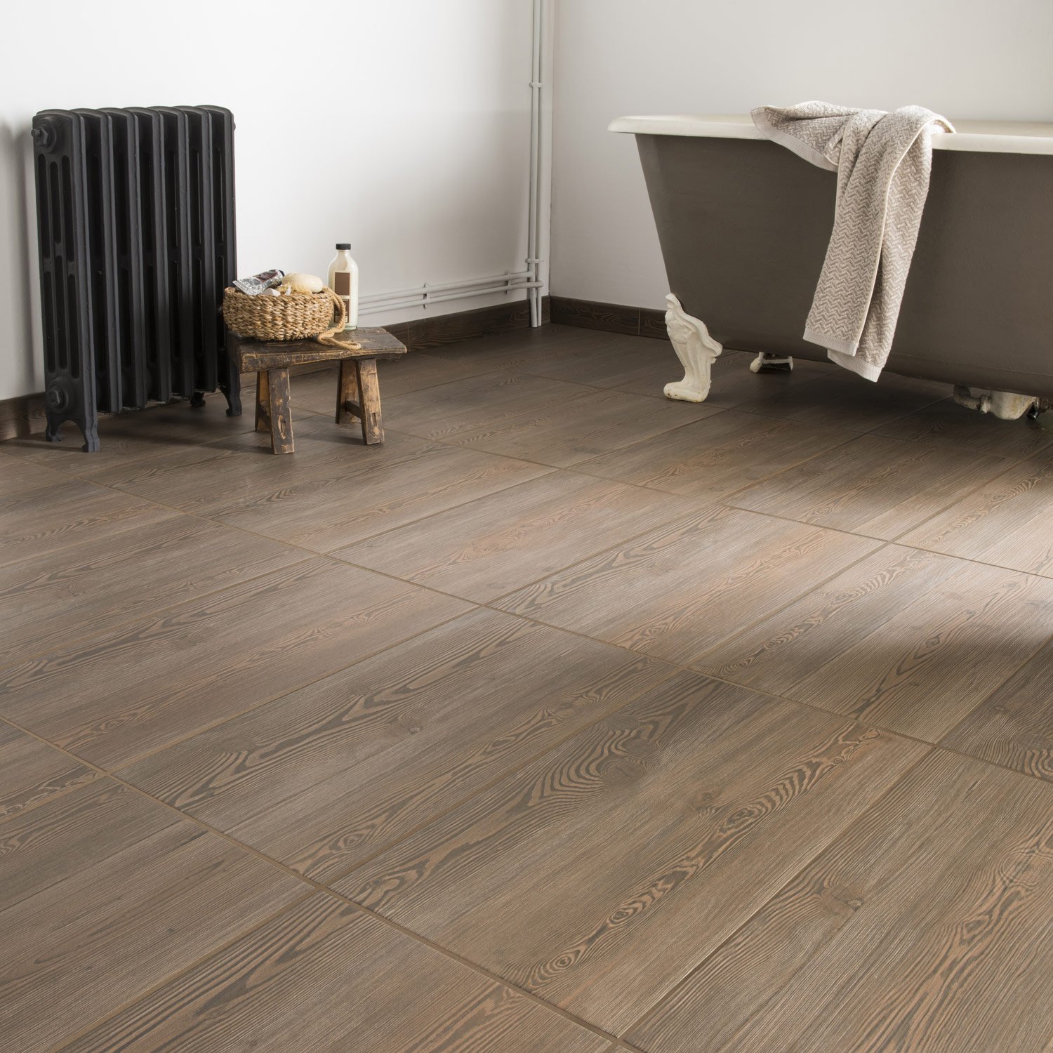 Carrelage parquet taupe