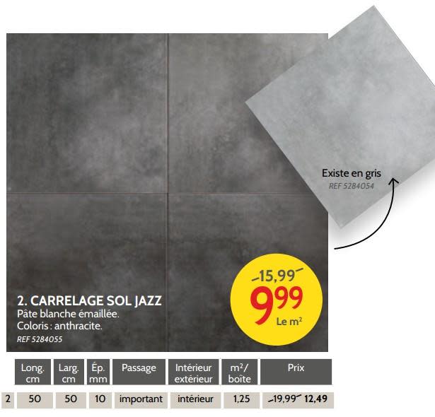 Carrelage jazz anthracite