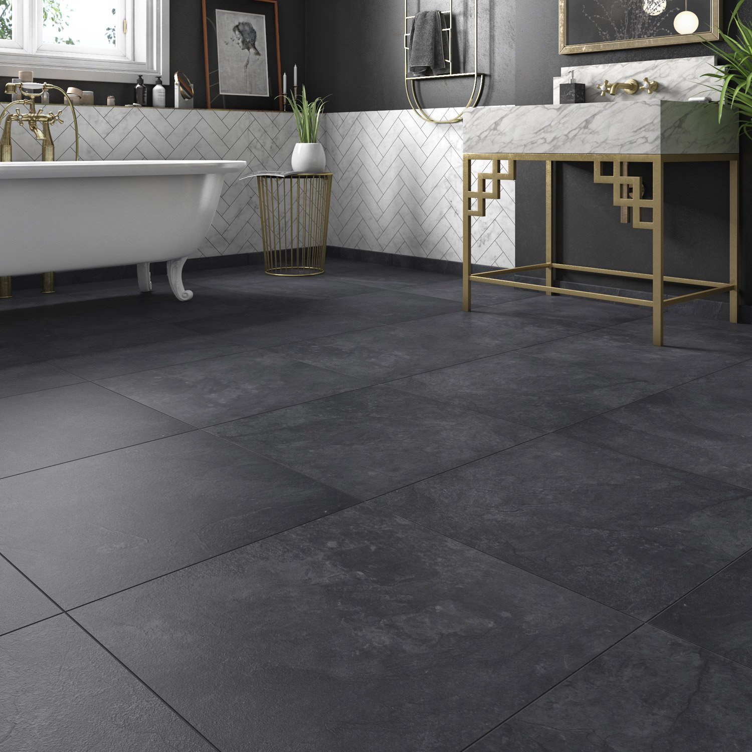 Carrelage ardoise noir leroy merlin