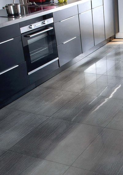 Sol de cuisine en carrelage