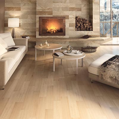 Carrelage imitation bois miel