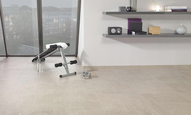 Carrelage blanc vague relief