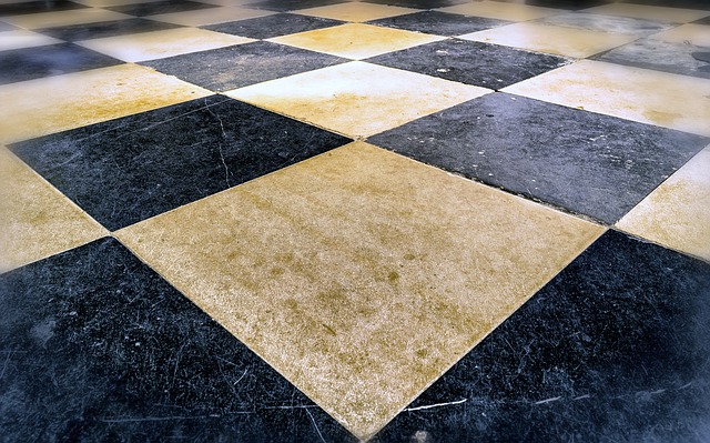 Carrelage blanc terne