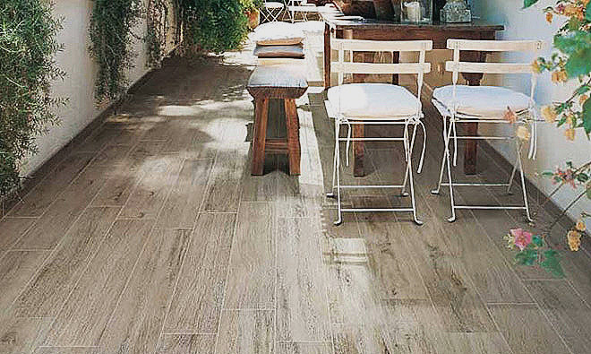 Carrelage aspect bois exterieur