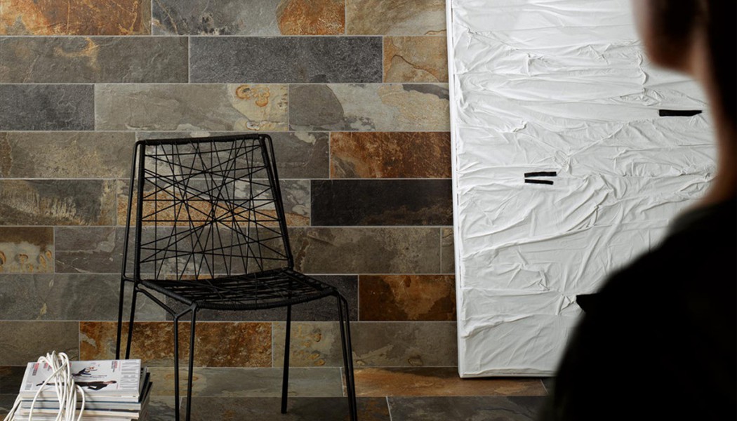 Carrelage ardoise multicolore