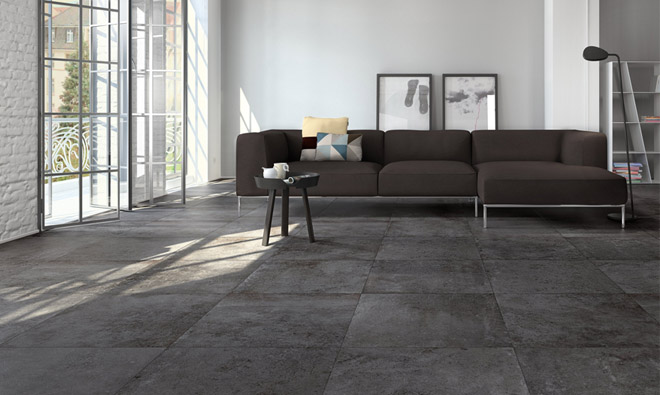 Carrelage gris beton