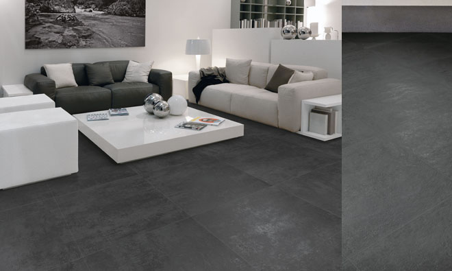 Carrelage intérieur anthracite