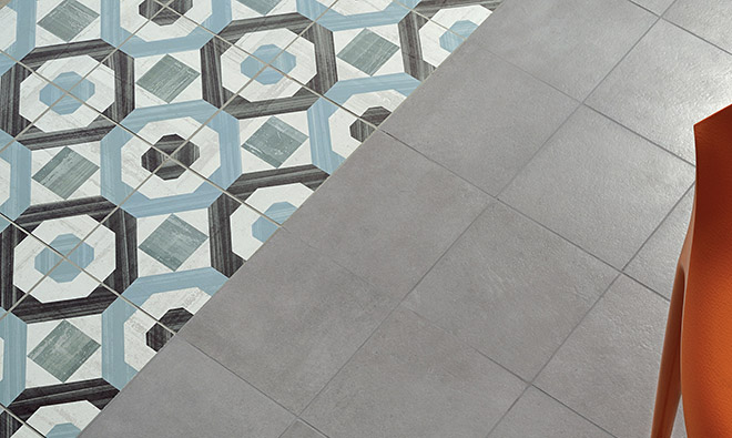 Carrelage carreau aspect ciment