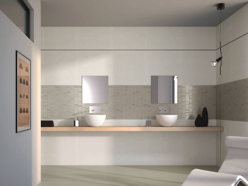 Carrelage salle de bain faience blanche