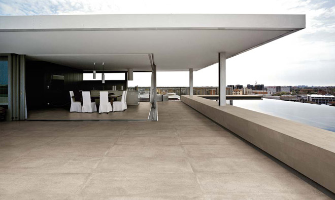 Carrelage exterieur contemporain