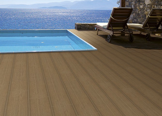 Carrelage teck anthracite