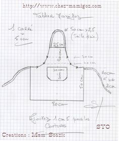 Modele tablier de cuisine
