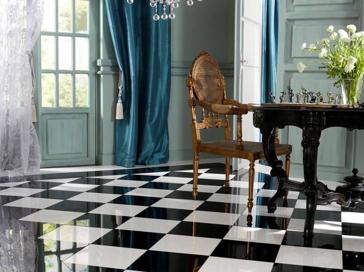 Carrelage noir brillant 60x60