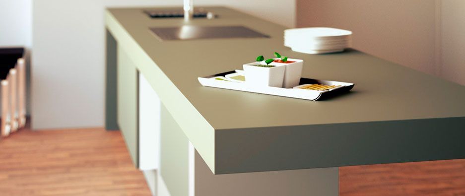 Plan de travail cuisine en silestone