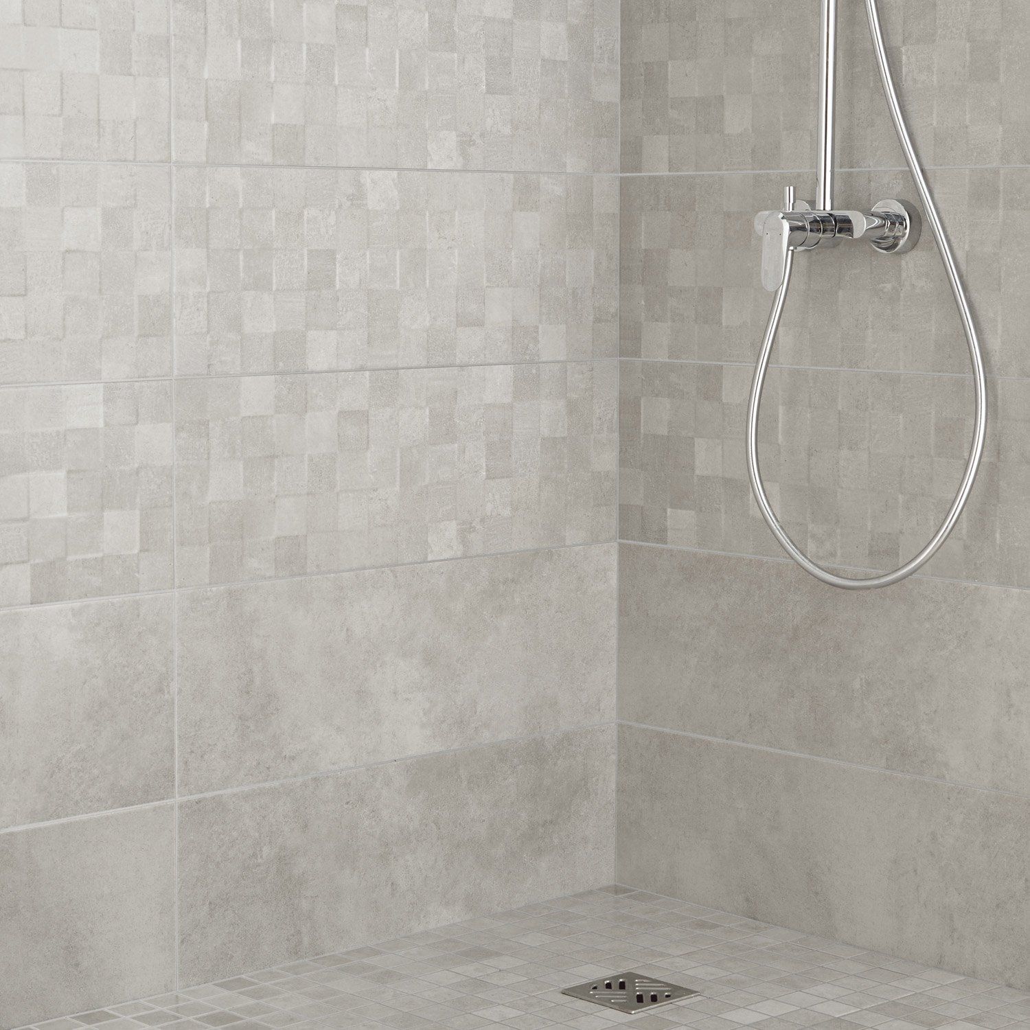 Carrelage mural gris