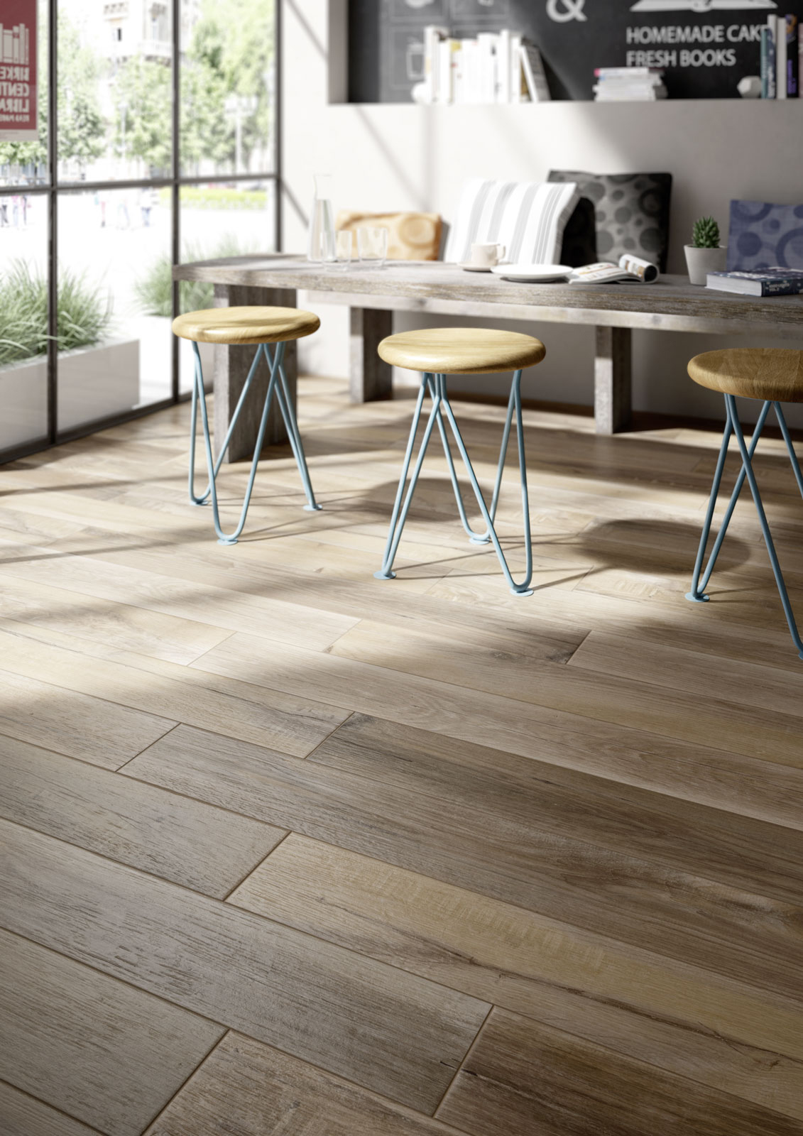 Carrelage façon parquet bois