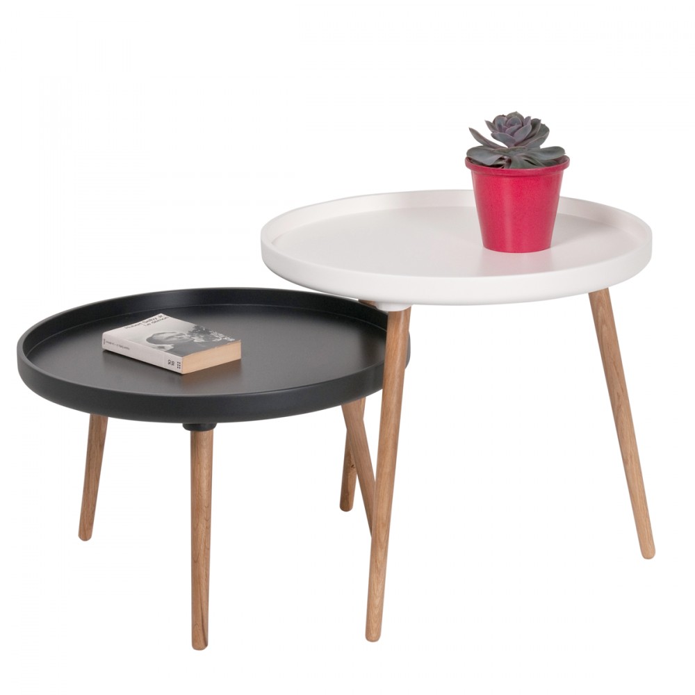 Ensemble table basse scandinave