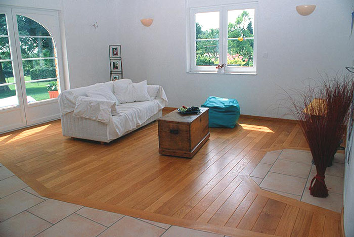 Carrelage parquet sejour