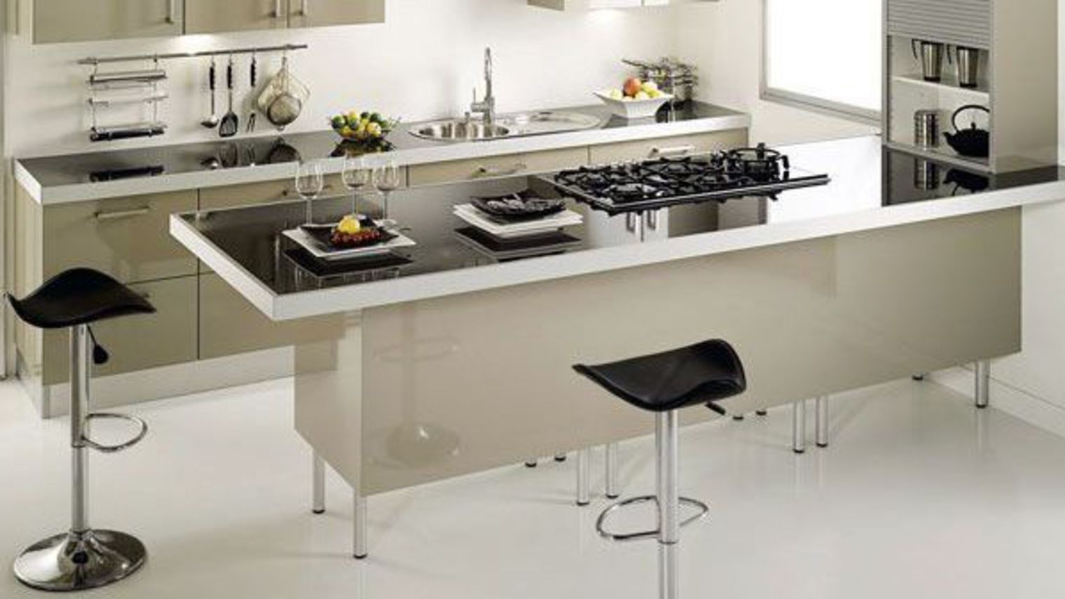 Plan de travail cuisine professionnelle