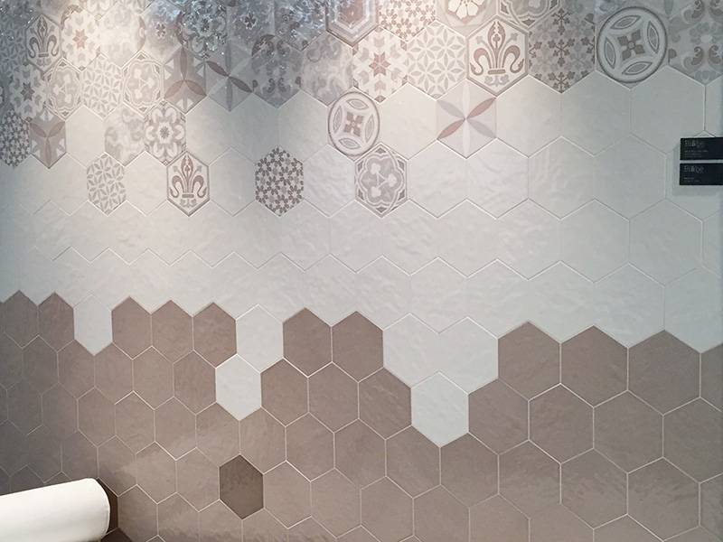 Carrelage hexagonal mural