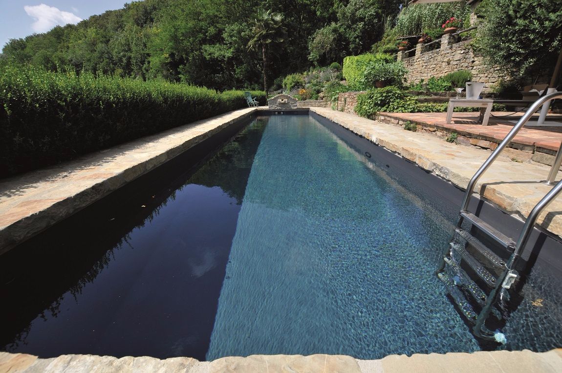 Carrelage anthracite piscine