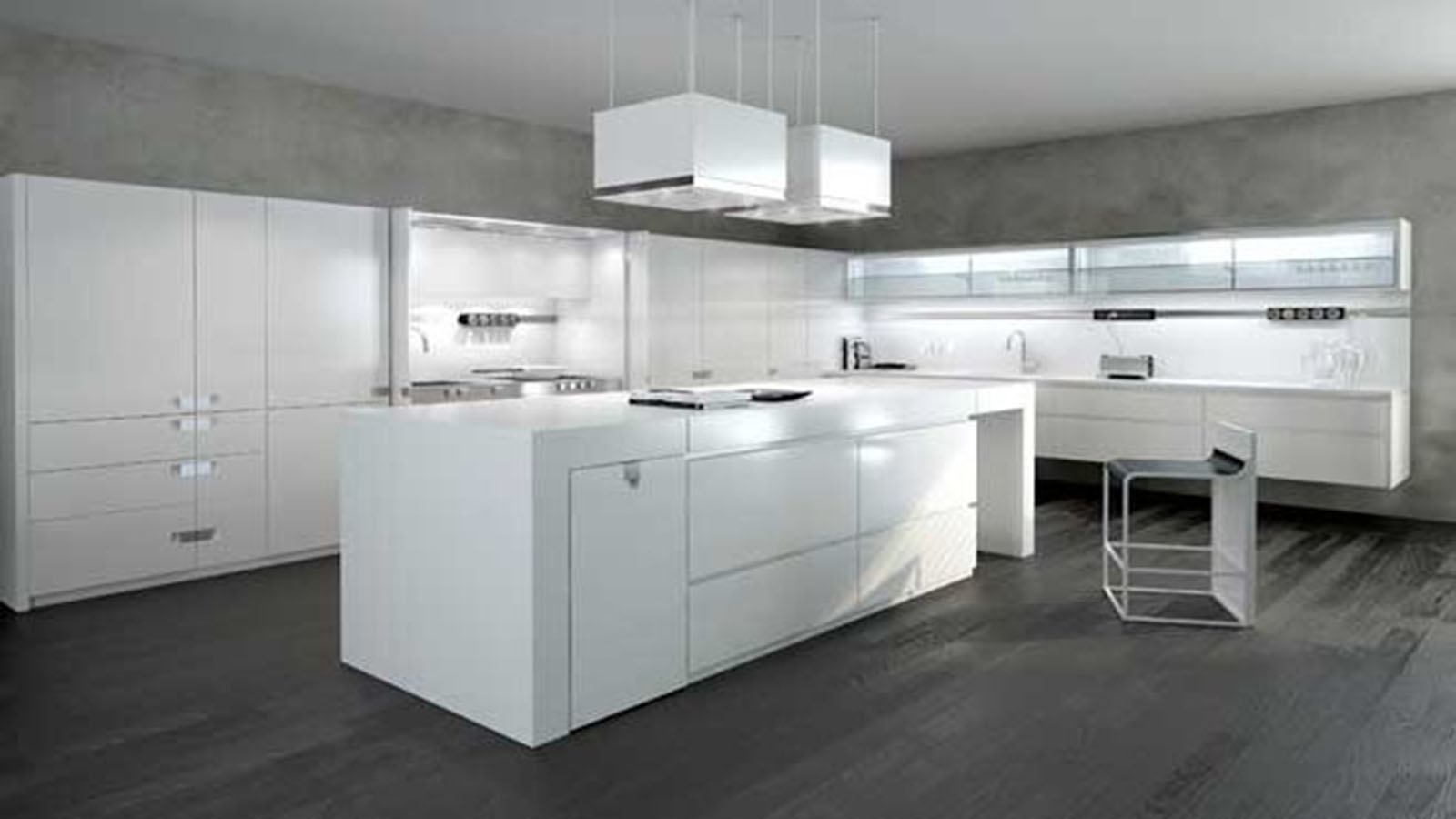 Plan de travail cuisine blanc mat
