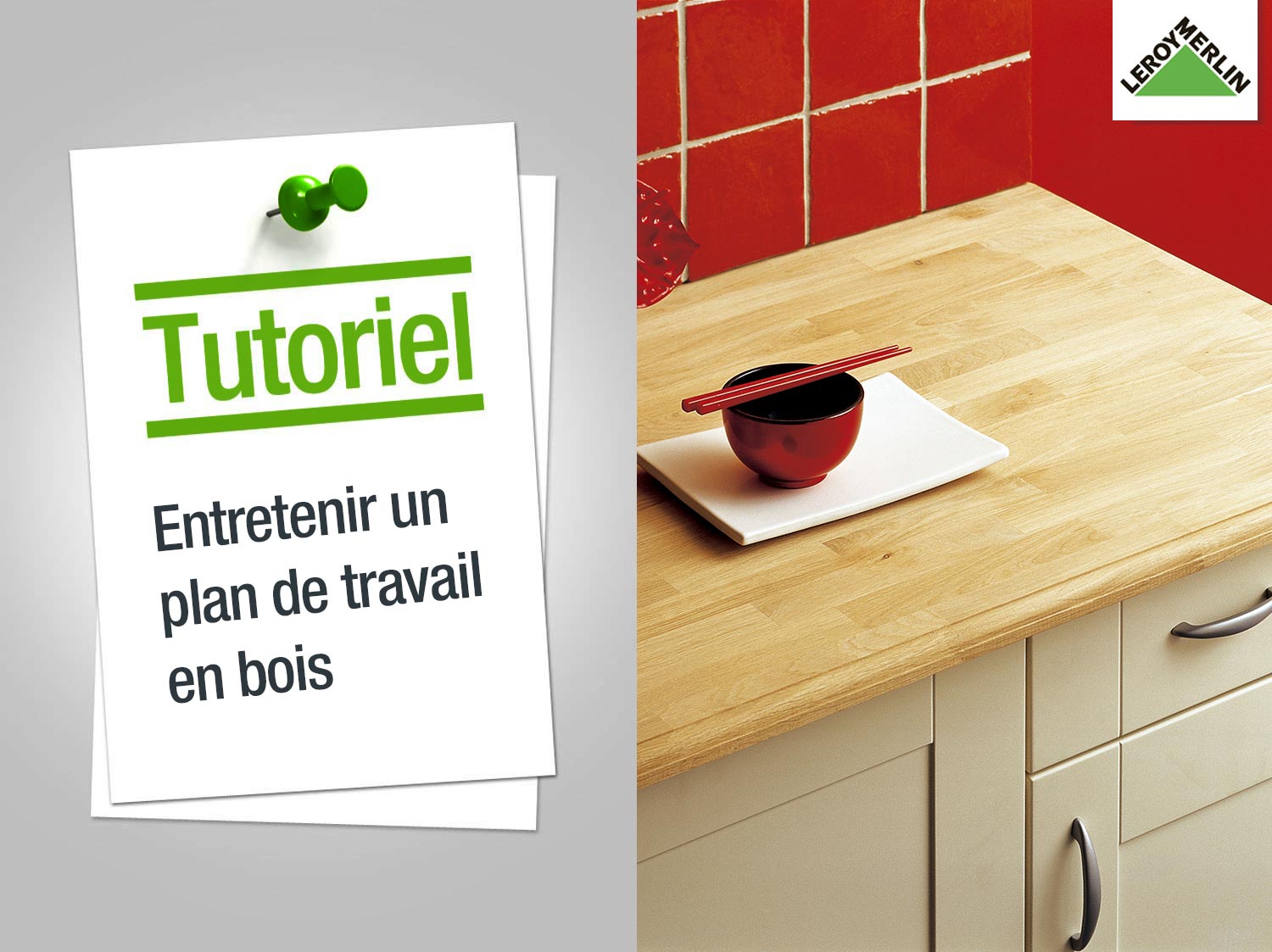 Plan de travail cuisine bois entretien