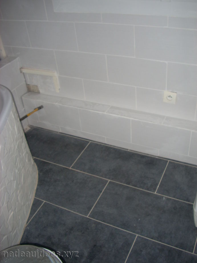 Carrelage salle de bain quinconce