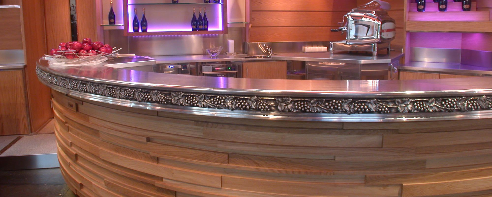 Plan de travail cuisine en etain