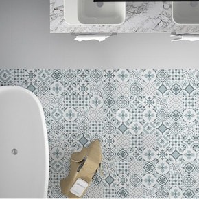 Carrelage effet ciment