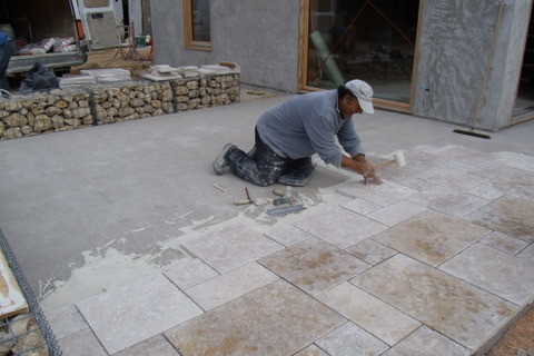 Carrelage exterieur repeint