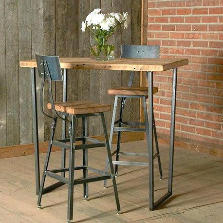 Table de cuisine haute et tabouret