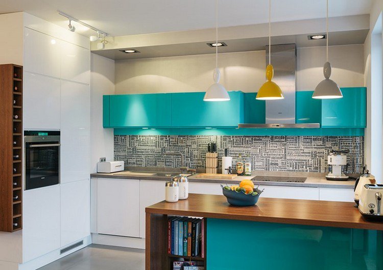 Couleur mur cuisine vert