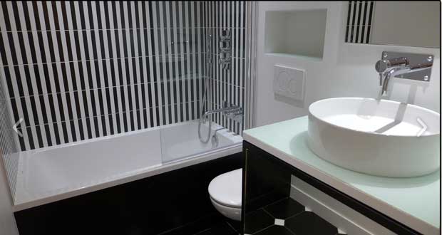 Idee deco peinture carrelage salle de bain