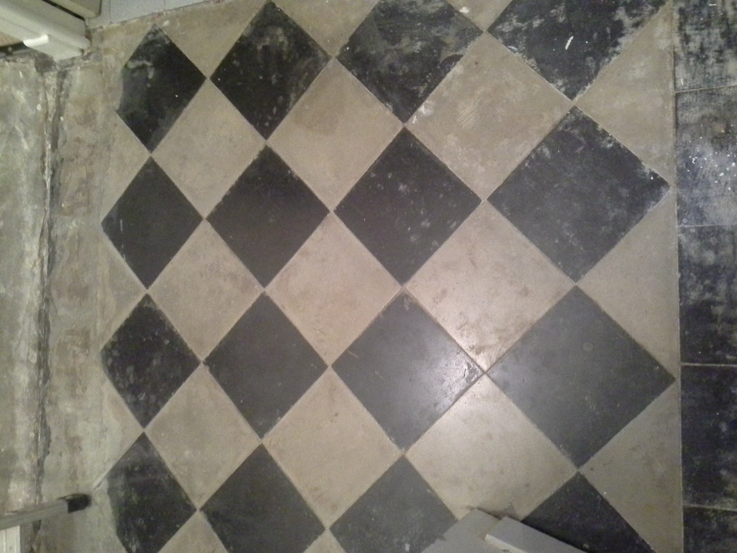 Lustrer carrelage ancien