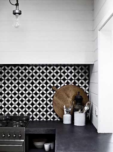Carrelage adhesif pour credence cuisine