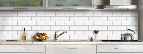 Carrelage blanc type metro
