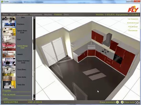 Logiciel plan cuisine 3d gratuit en ligne