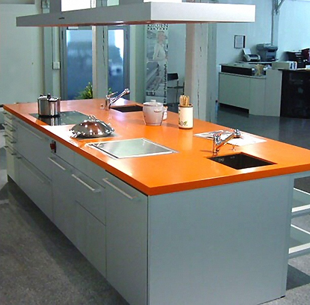 Plan travail cuisine verre